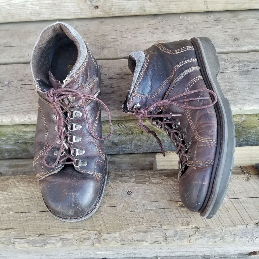 CAT P73592 -‎ Blackbriar Mid Soft Toe Work Boots Brown Leather Size Men's 11